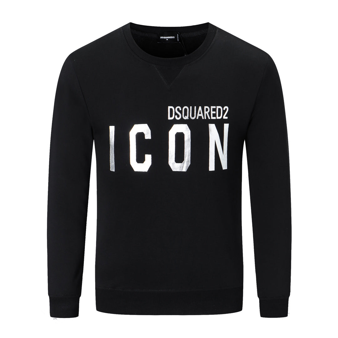 Dsquared2 Silver ICON Cotton Sweatshirt