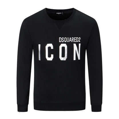 Dsquared2 Silver ICON Cotton Sweatshirt