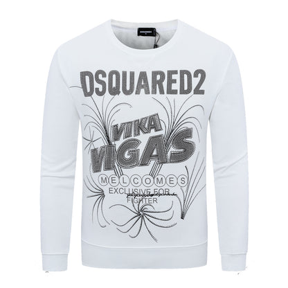 Dsquared2 Crystal Vigas Cotton Sweatshirt