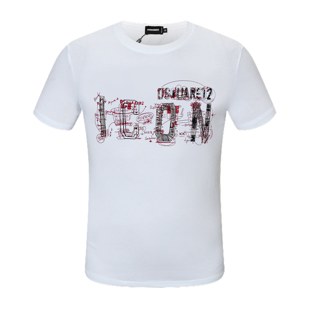 Dsquared2 ICON Graffiti Logo Cotton T-shirt