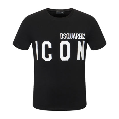 Dsquared2 Leather ICON Logo Cotton T-shirt