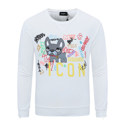 Dsquared2 Graffiti Dog Cotton Sweatshirt