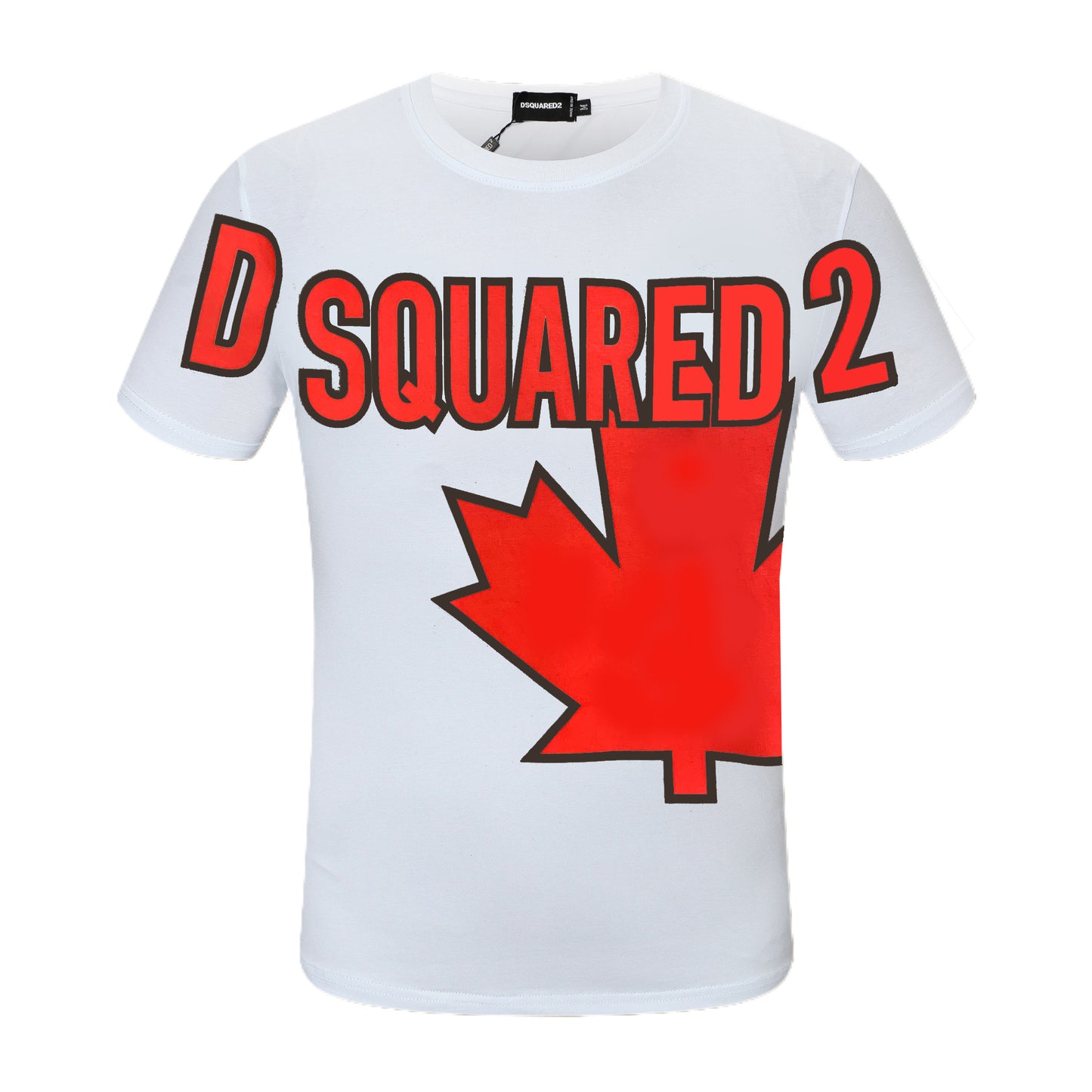 Dsquared2 Red Maple Leaf Logo Cotton T-shirt