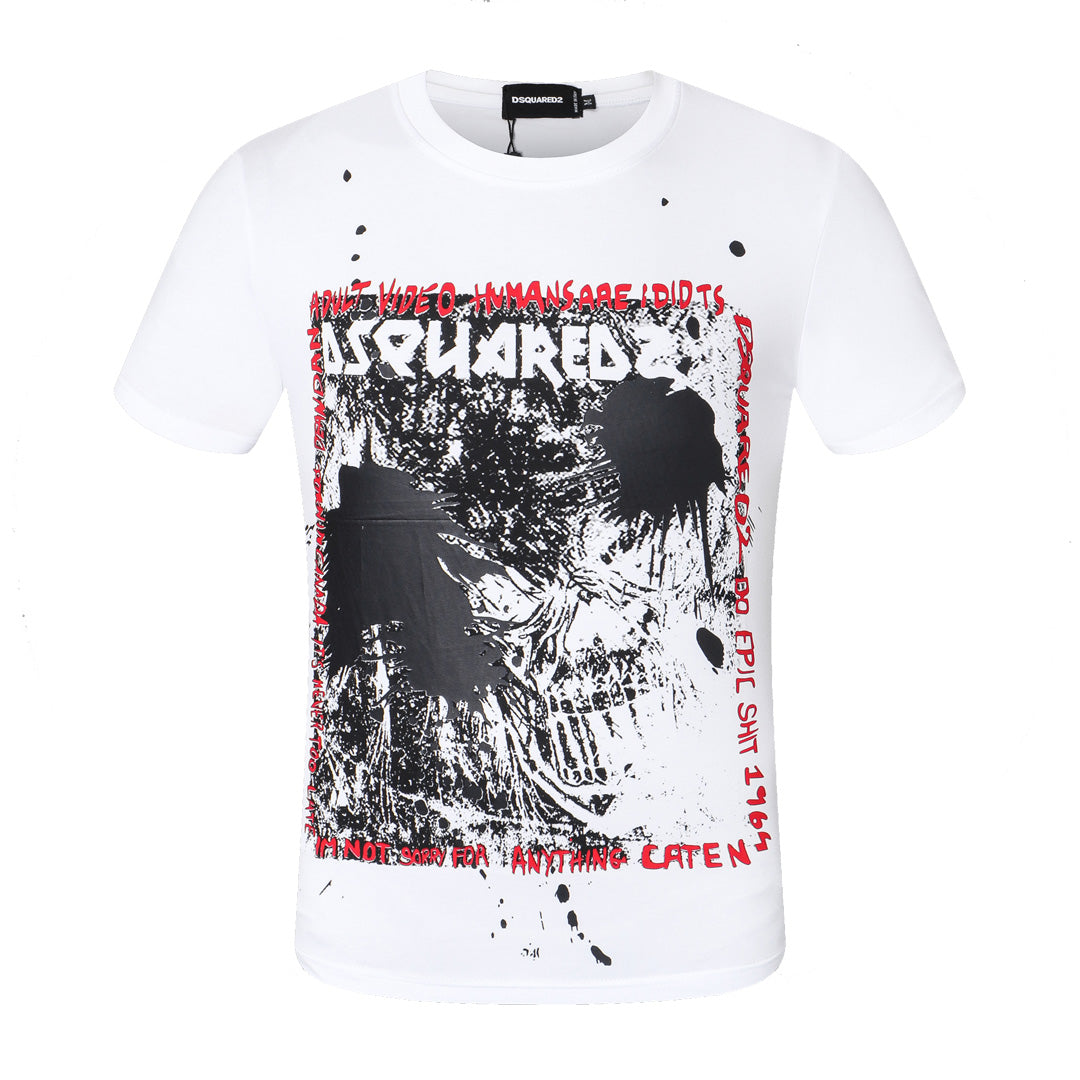 Dsquared2 Demon Poster Cotton T-shirt