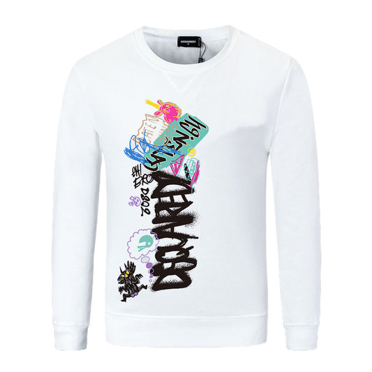 Dsquared2 Graffiti Logo Cotton Sweatshirt