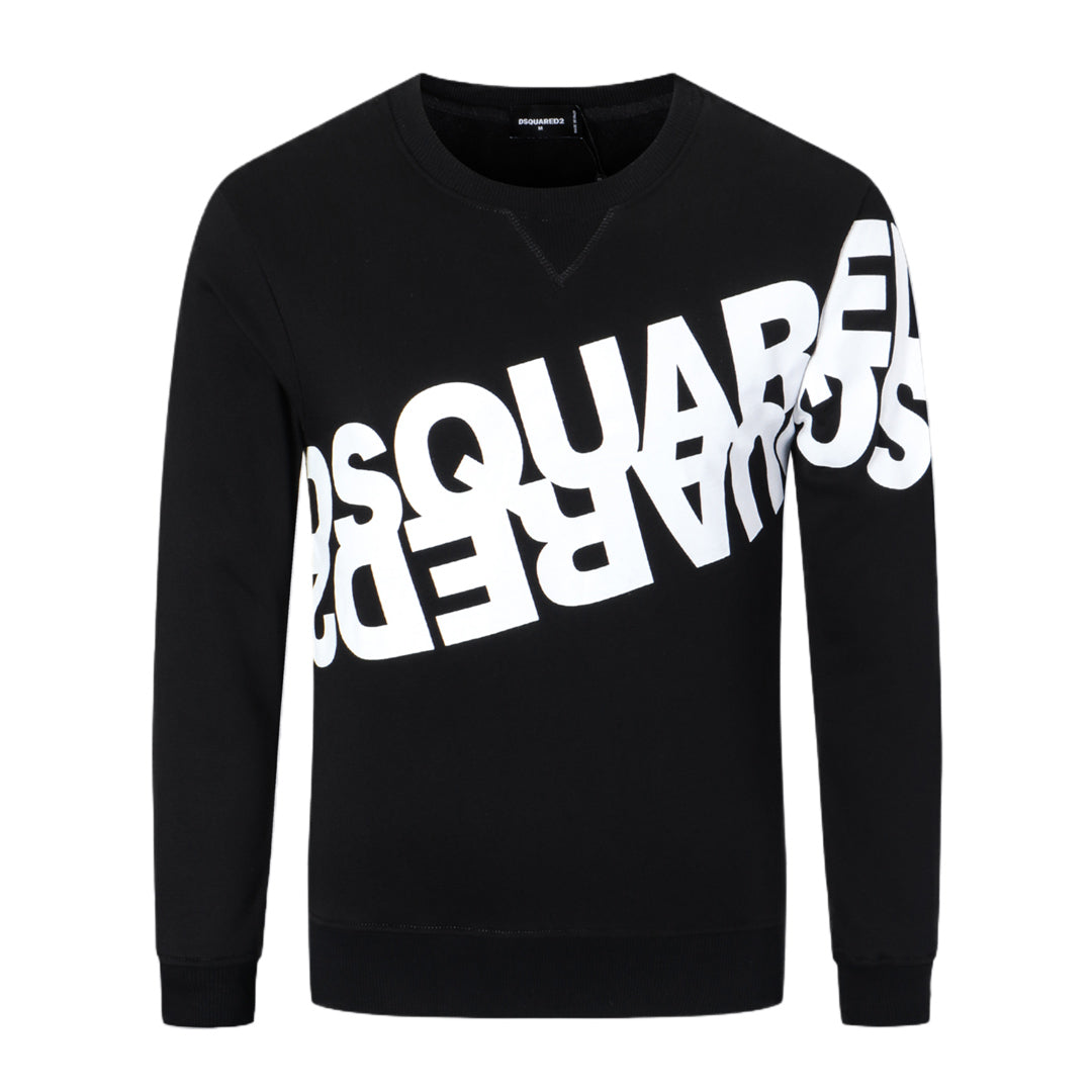 Dsquared2 Diagonal Logo Cotton Sweatshirt