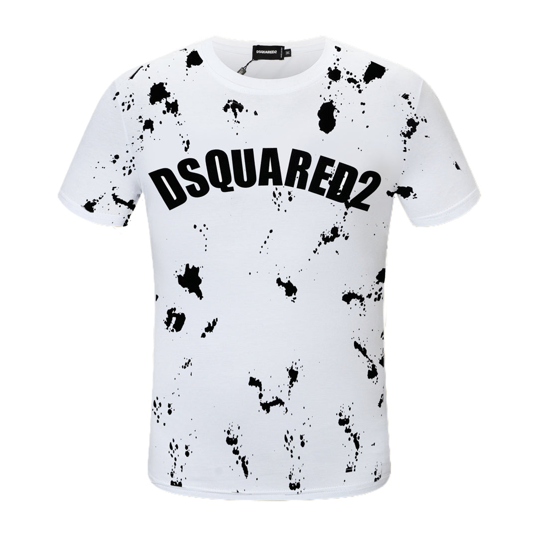 Dsquared2 Graffiti Paint Logo Cotton T-shirt