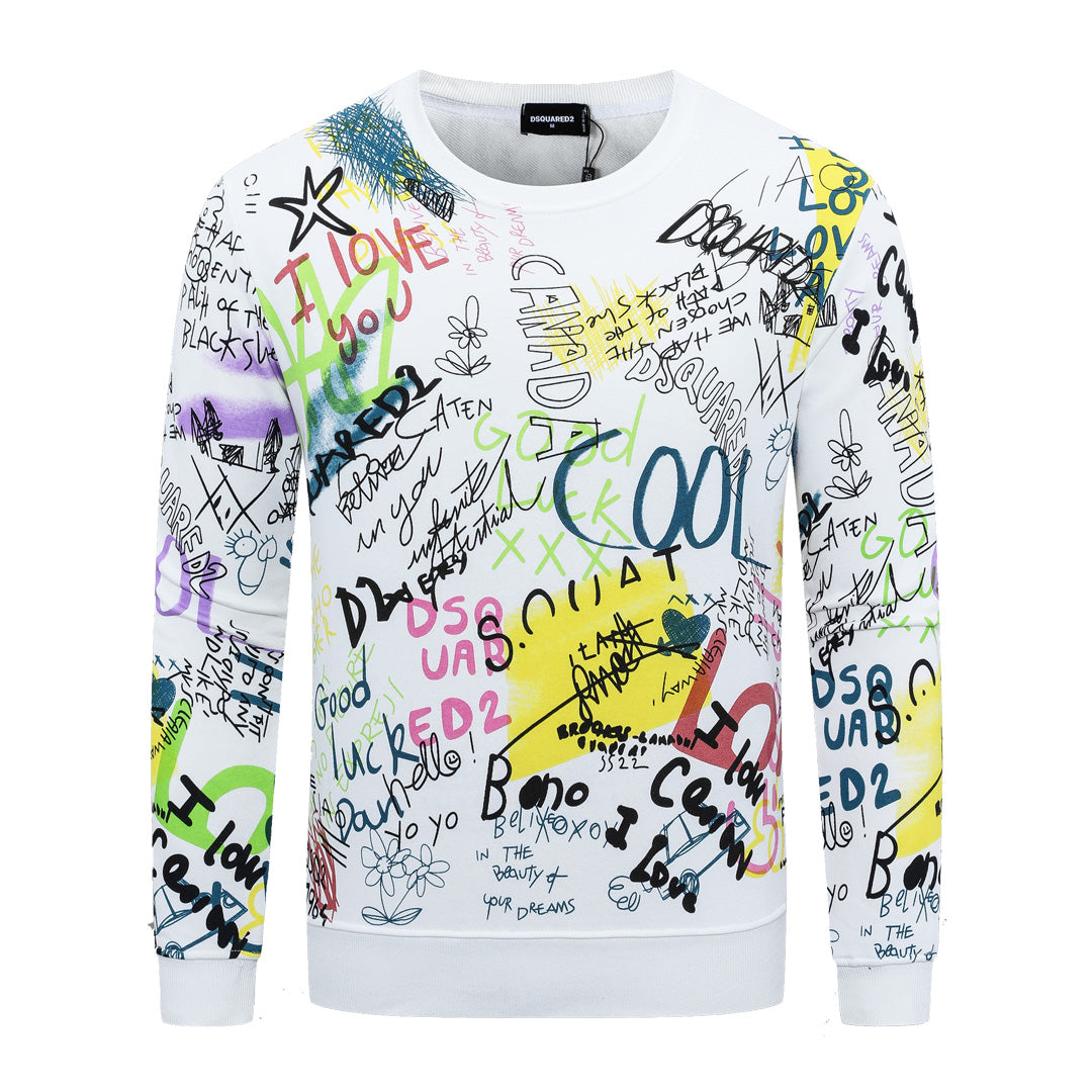 Dsquared2 Graffiti Cotton Sweatshirt