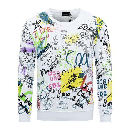 Dsquared2 Graffiti Cotton Sweatshirt