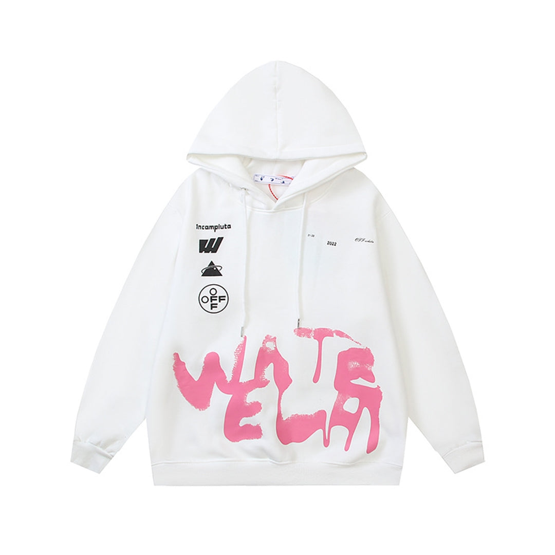 OFF Logo Print Hoodie
