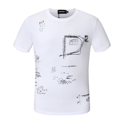 Dsquared2 Graffiti D2 Cotton T-shirt