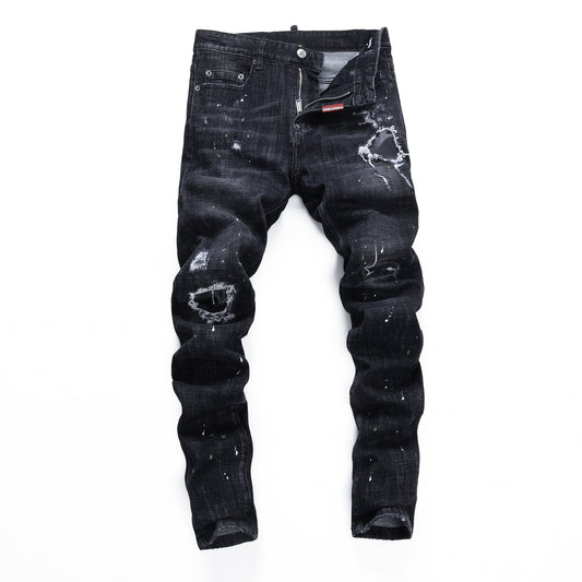 DSQ2 Jeans Black Ripped