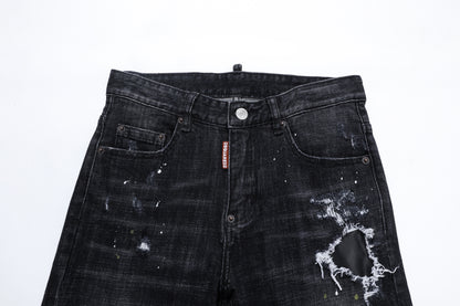 DSQ2 Jeans Black Ripped