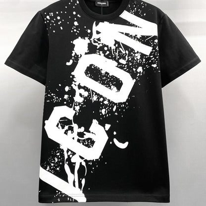 Dsquared2  Slanted ICON Paint Cotton T-shirt