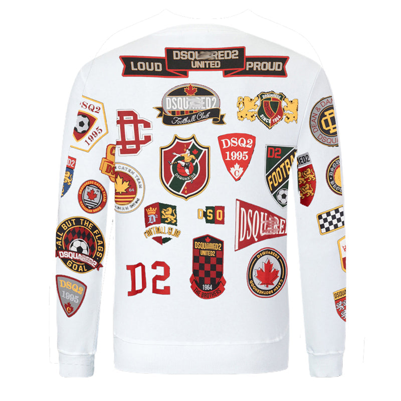 Dsquared2 Stamp Cotton Sweatshirt