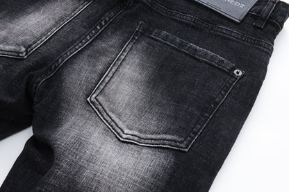 DSQ2 Jeans Black Ripped