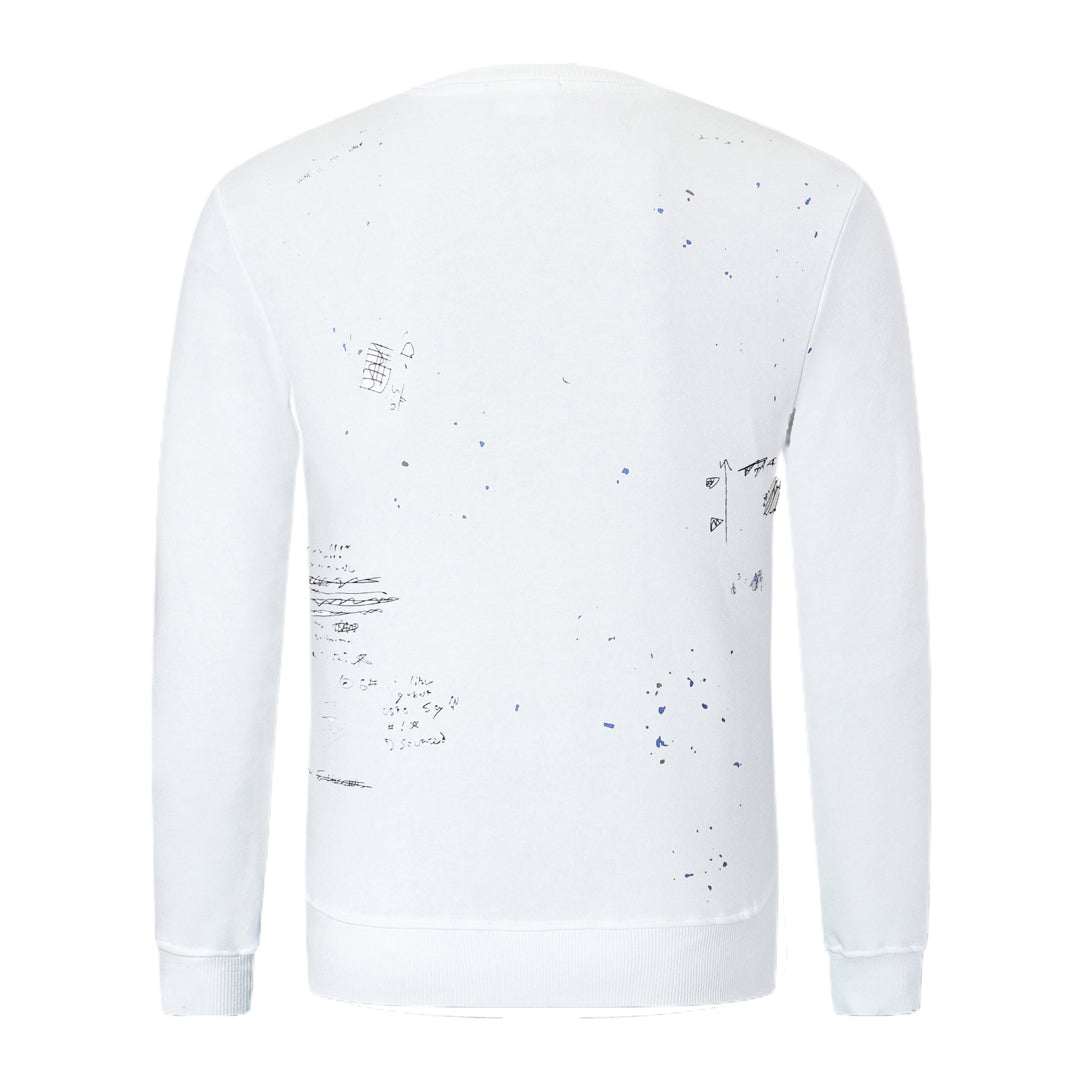 Dsquared2 Graffiti Poster Cotton Sweatshirt