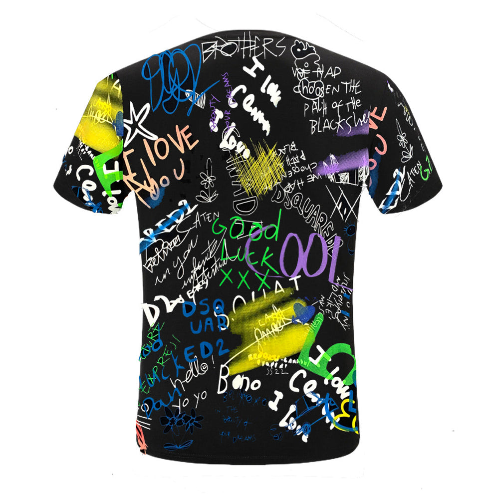 Dsquared2 Graffiti Cotton T-shirt