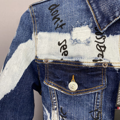 Dsquared2 Graffiti Denim Jacket