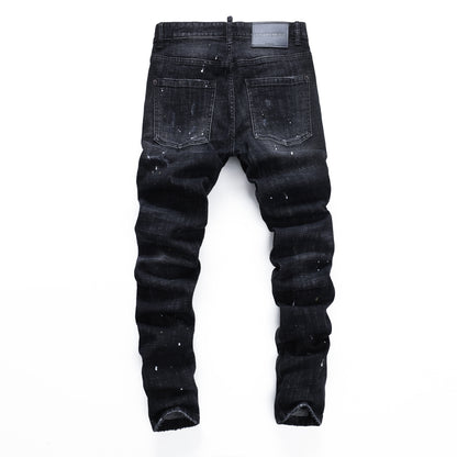 DSQ2 Jeans Black Ripped
