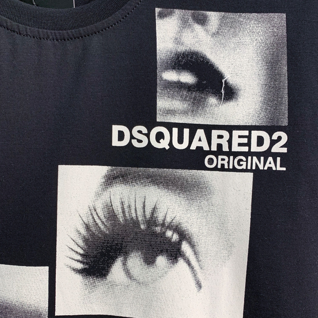 Dsquared2 Photo Poster Cotton T-shirt
