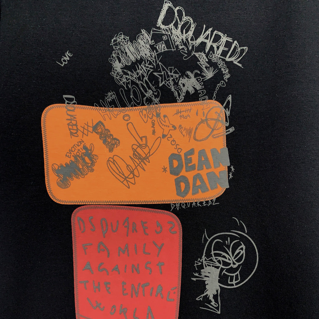 Dsquared2 Graffiti Print Cotton T-shirt