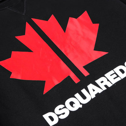 Dsquared2 Maple Leaf Logo Cotton Sweatshirt