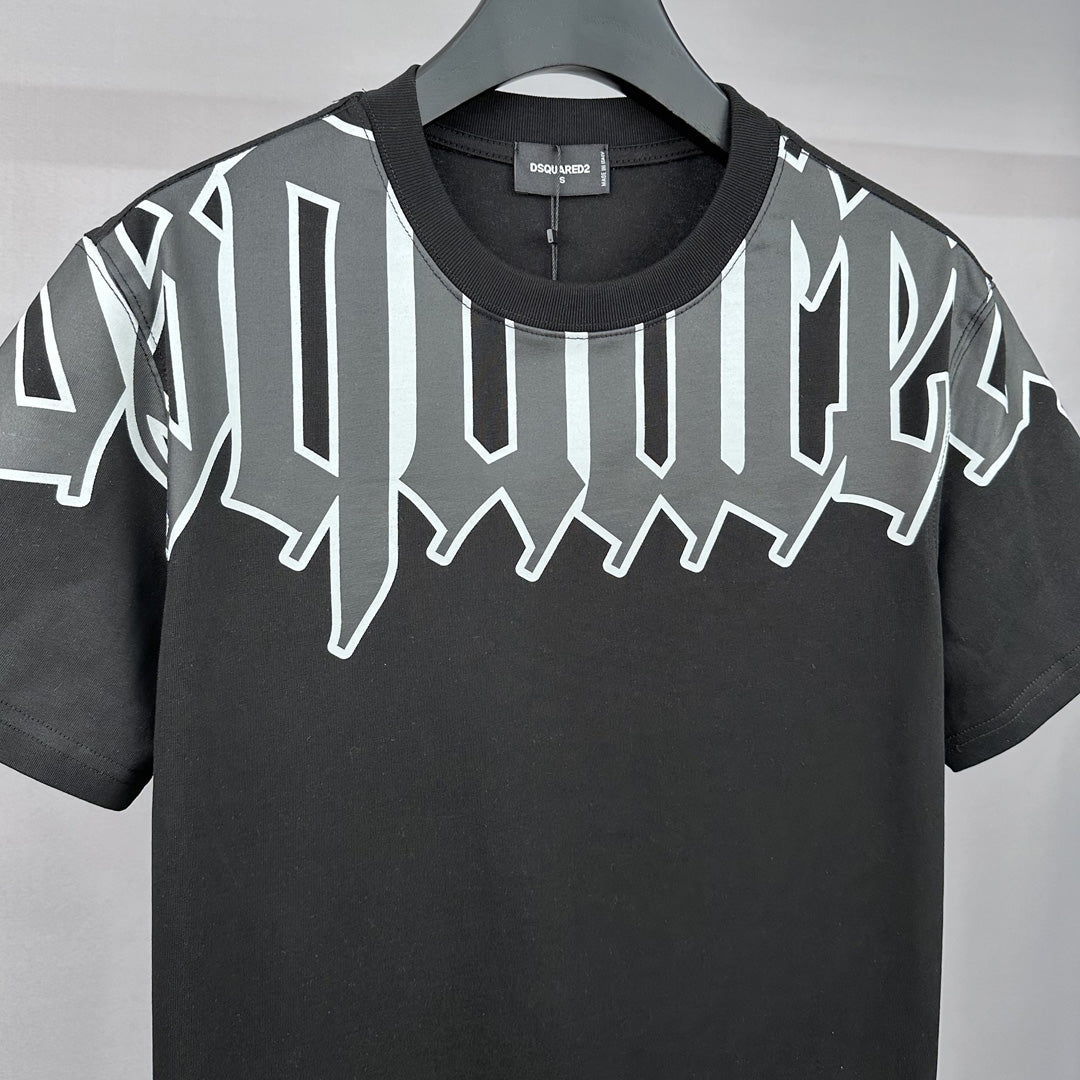 Dsquared2 Logo Shoulder Wrap Cotton T-shirt