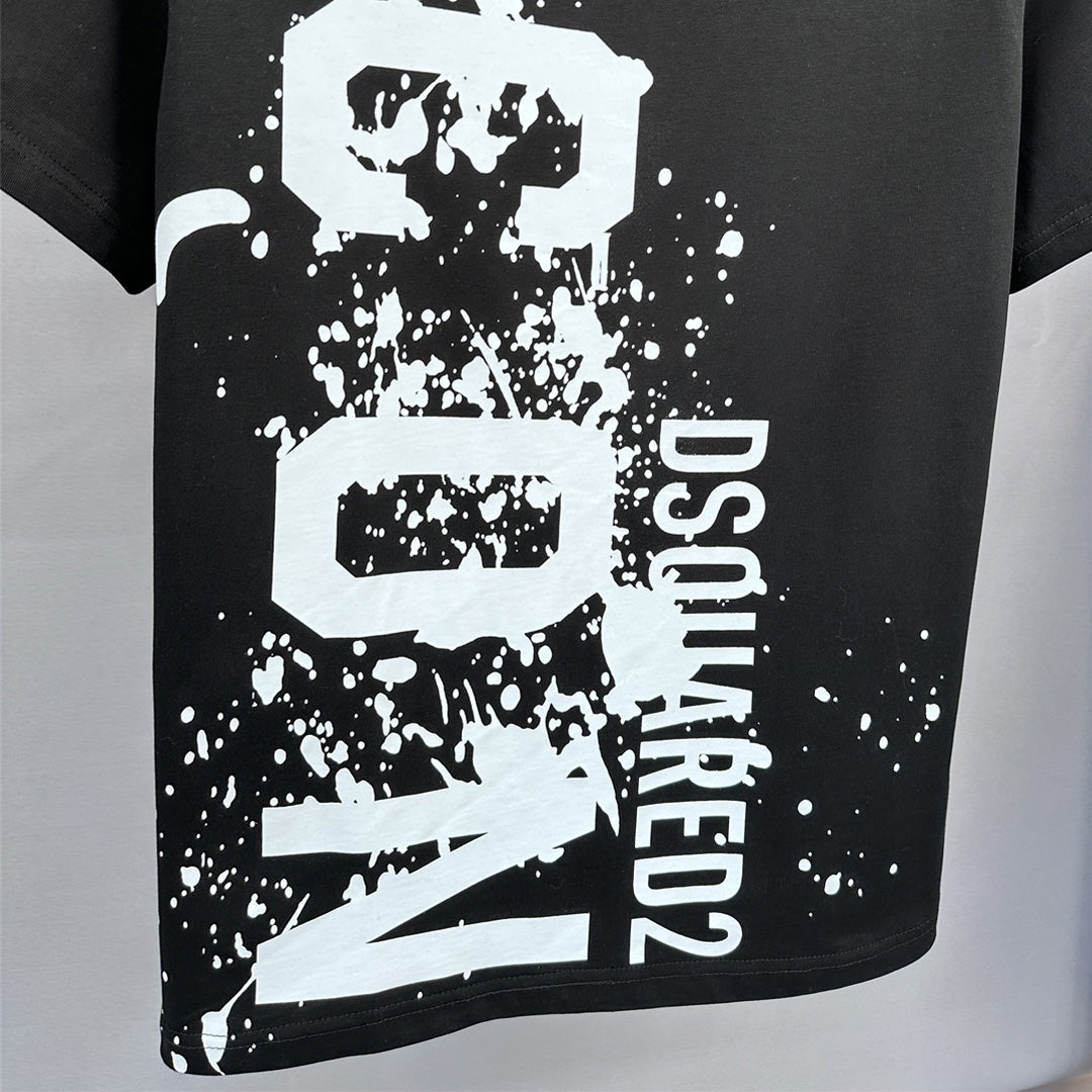 Dsquared2 ICON Paint Logo Cotton T-shirt