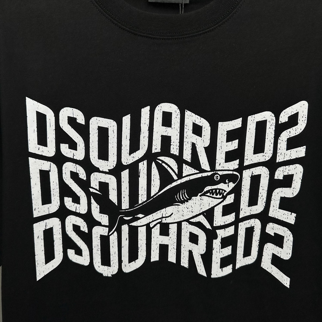 Dsquared2 Shark Logo Cotton T-shirt