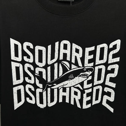 Dsquared2 Shark Logo Cotton T-shirt