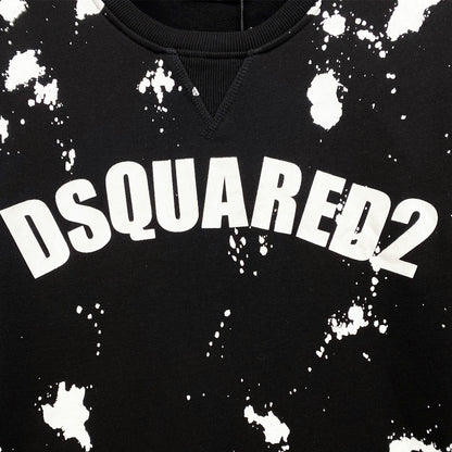 Dsquared2 Paint Logo Cotton Sweatshirt