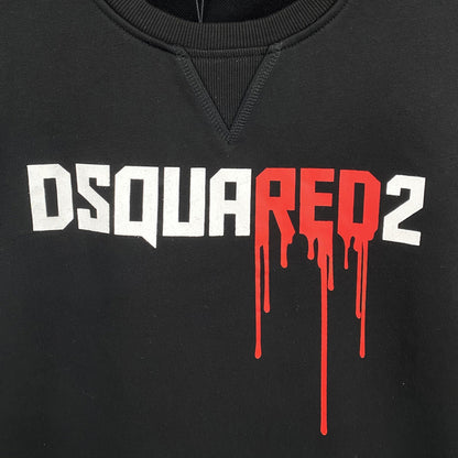 Dsquared2 Blood Logo Cotton Sweatshirt