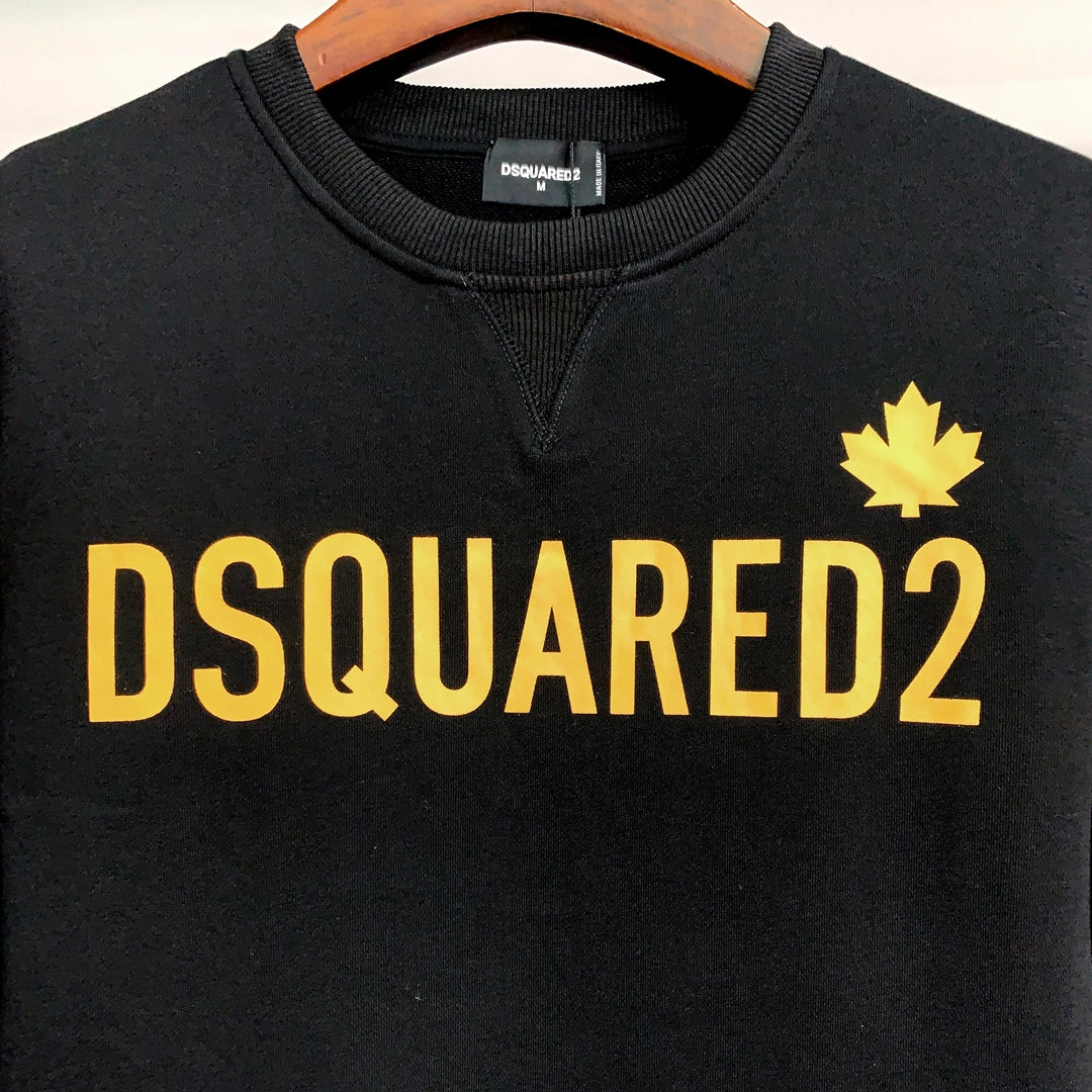 Dsquared2 Maple Leaf Logo Cotton Sweatshirt
