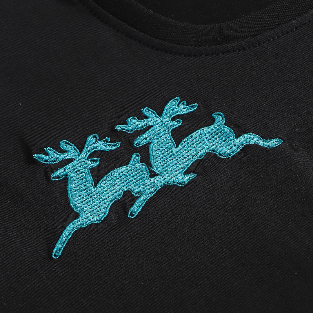 Dsquared2 Elk Embroidery Cotton T-shirt