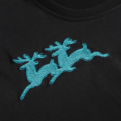 Dsquared2 Elk Embroidery Cotton T-shirt