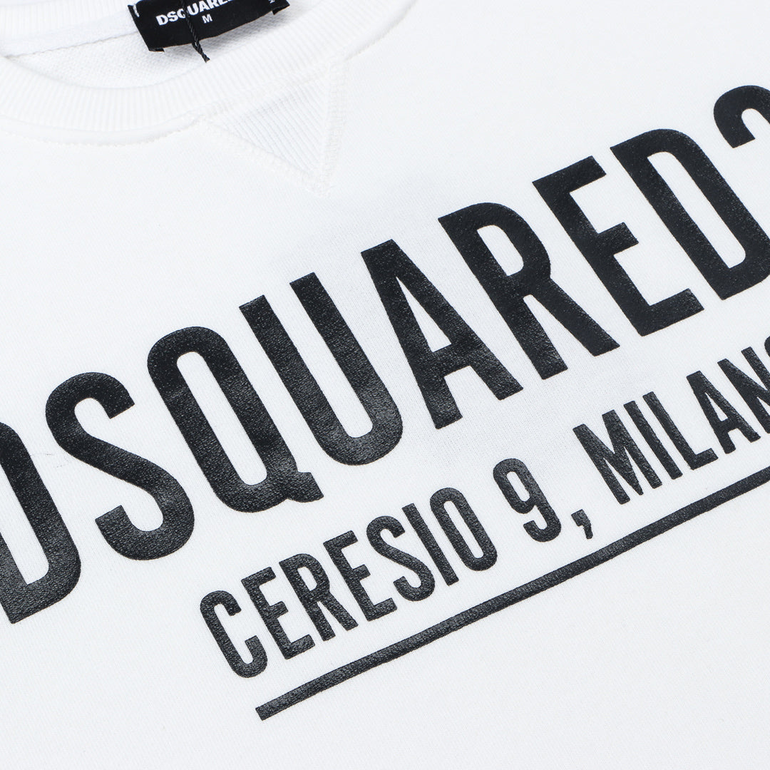 Dsquared2 Logo Print Cotton Sweatshirt