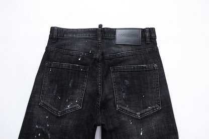 DSQ2 Jeans Black Ripped