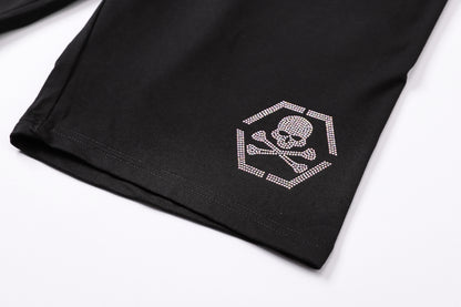 PP Skull T-shirt Shorts Suit