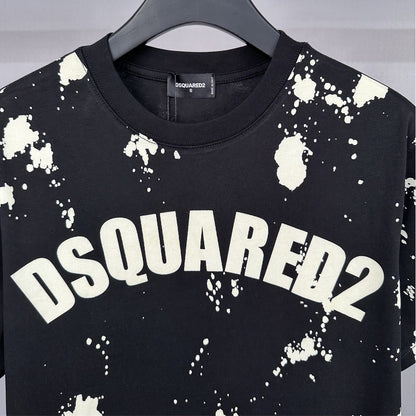 Dsquared2 Graffiti Paint Logo Cotton T-shirt