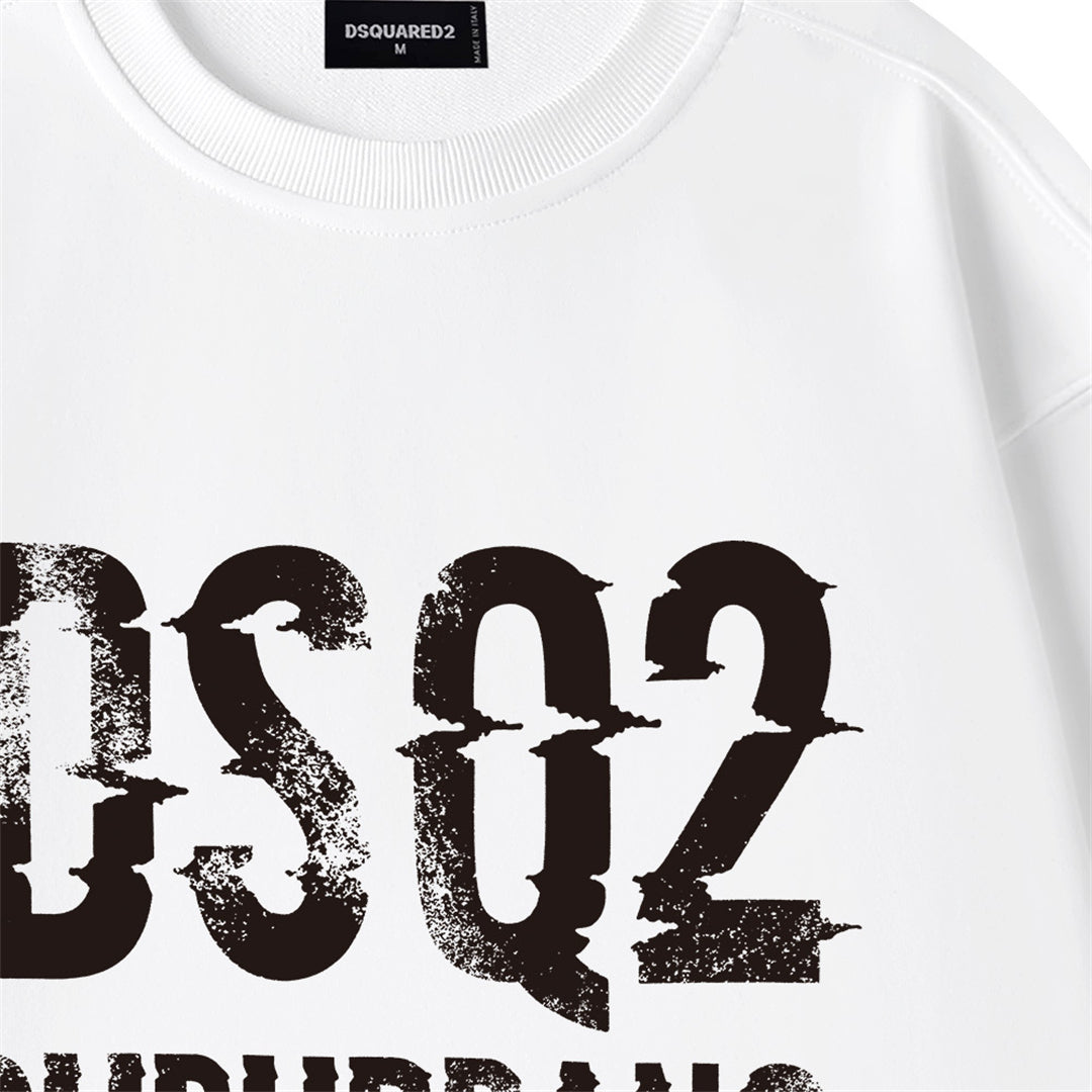 Dsquared2 Font Logo Cotton Sweatshirt
