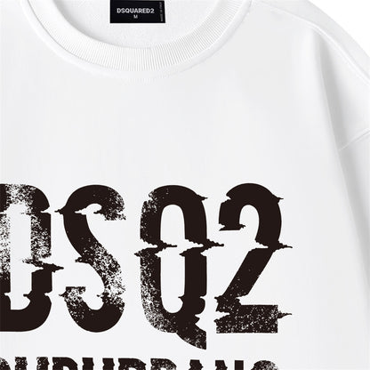 Dsquared2 Font Logo Cotton Sweatshirt