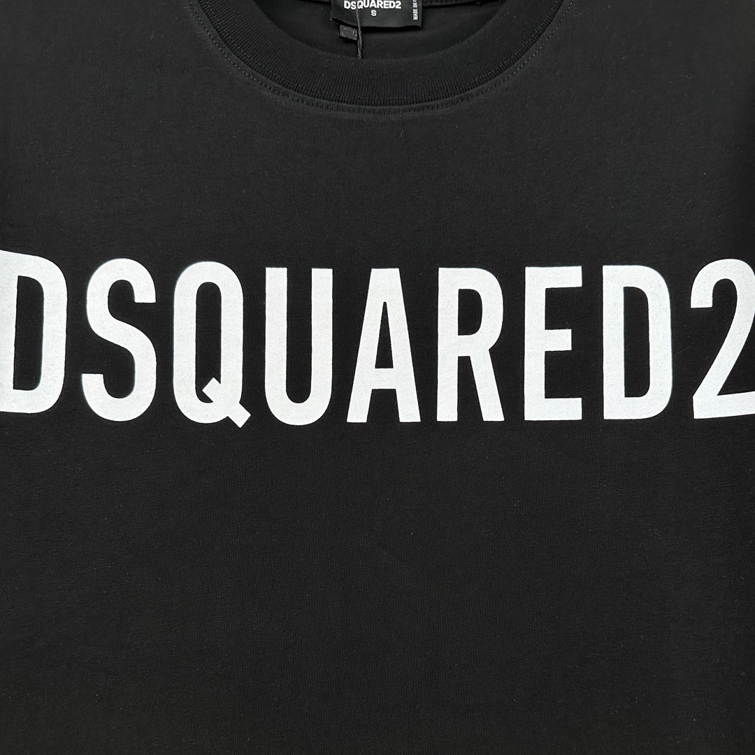 Dsquared2 Logo Black/White Cotton T-shirt