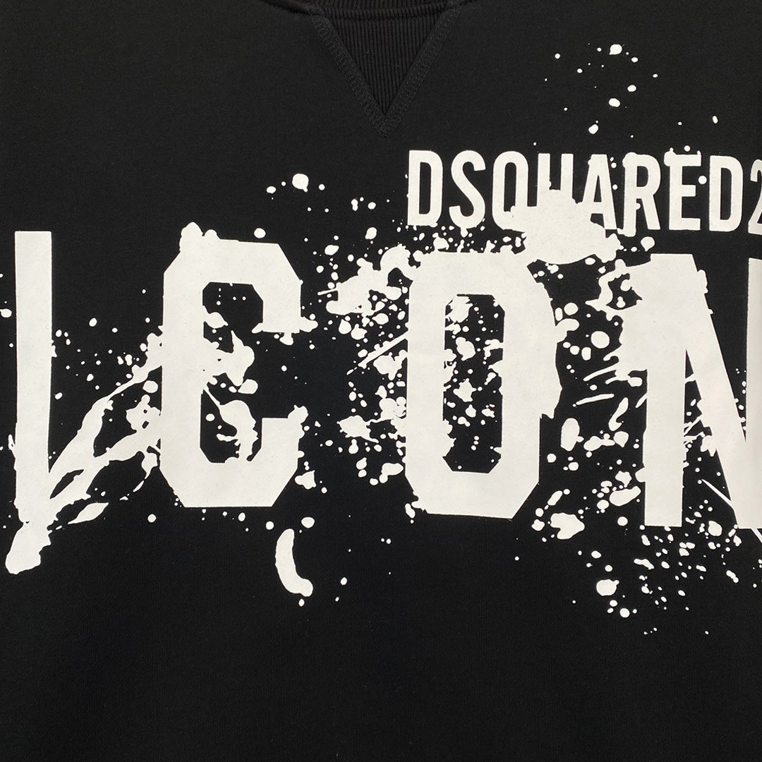 Dsquared2 Paint ICON Cotton Sweatshirt