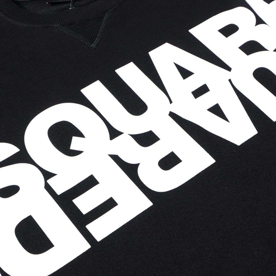 Dsquared2 Diagonal Logo Cotton Sweatshirt