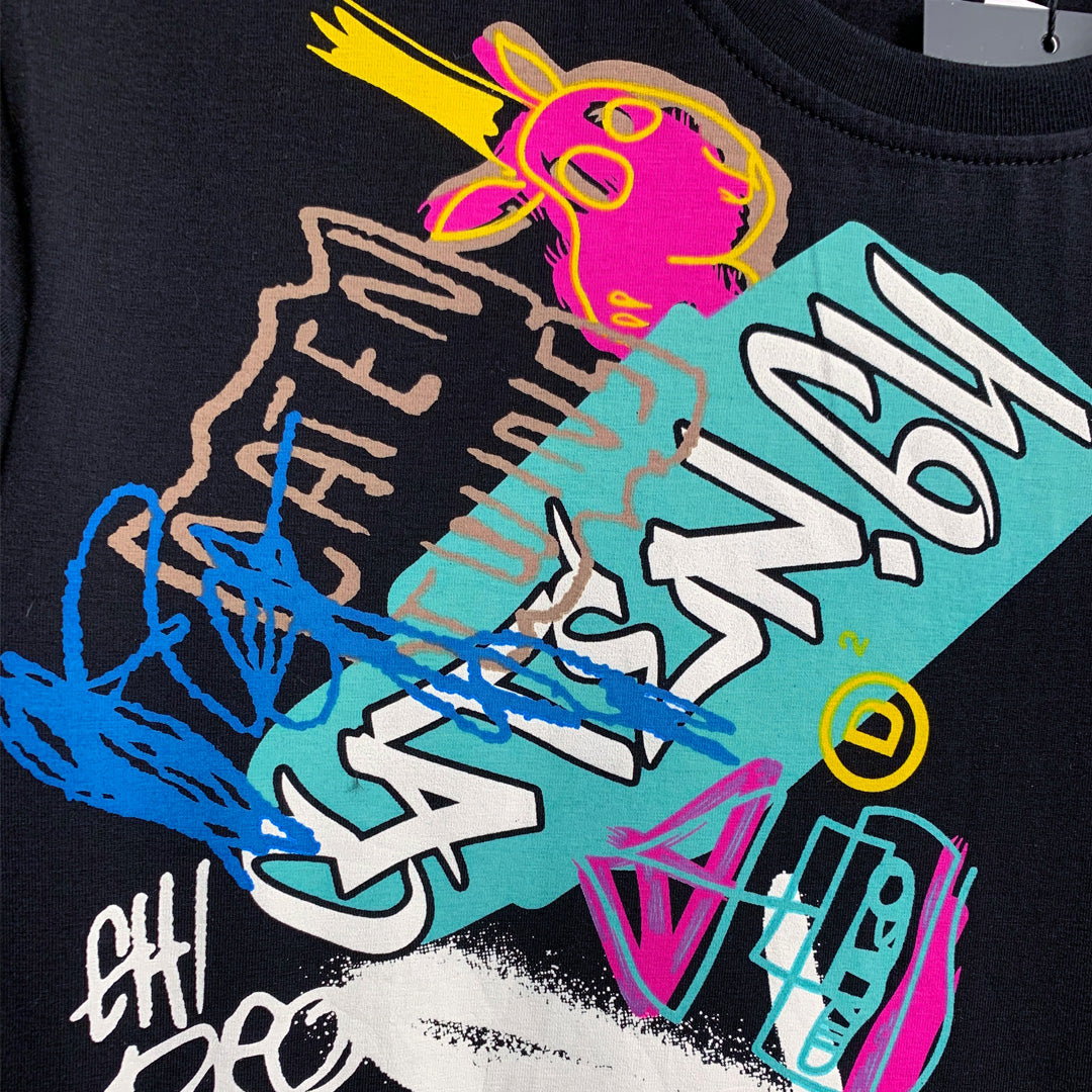 Dsquared2 Graffiti Logo Cotton T-shirt