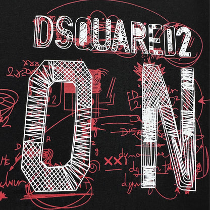 Dsquared2 ICON Graffiti Logo Cotton T-shirt