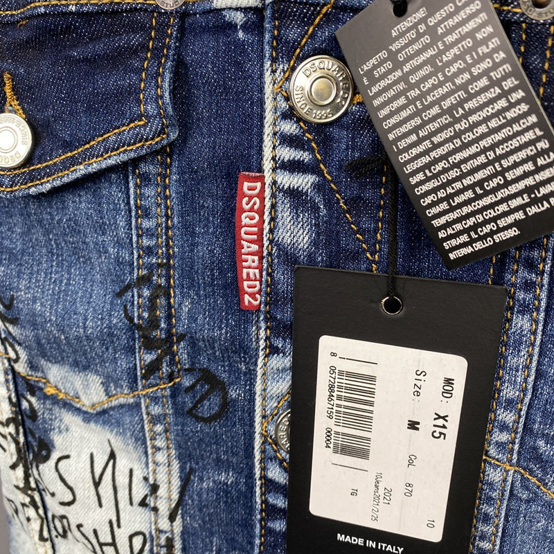 Dsquared2 Graffiti Denim Jacket