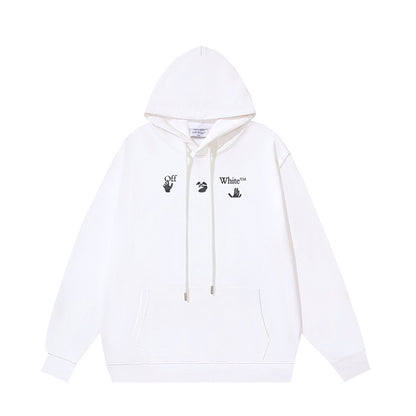 OFF Logo Print Hoodie