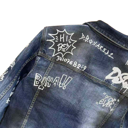 Dsquared2 Graffiti Denim Jacket